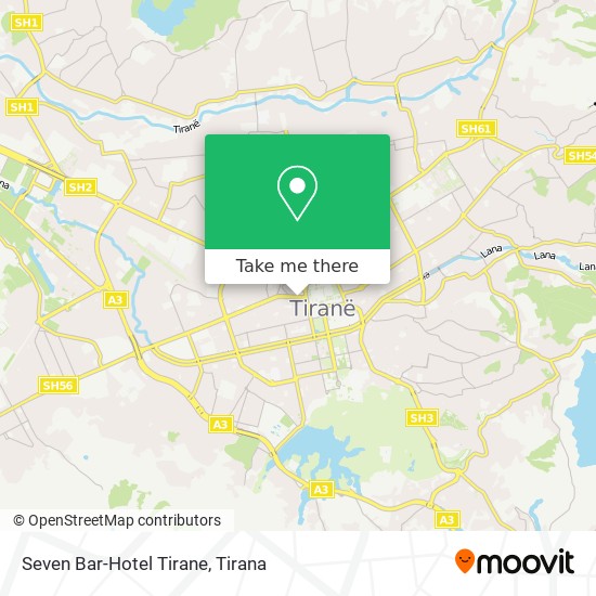 Seven Bar-Hotel Tirane χάρτης