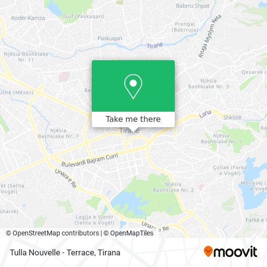 Tulla Nouvelle - Terrace map