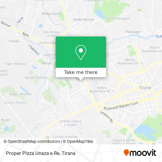 Proper Pizza Unaza e Re χάρτης