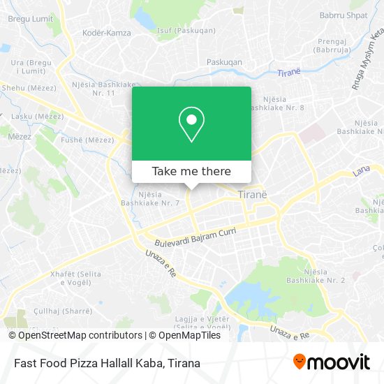Fast Food Pizza Hallall Kaba χάρτης