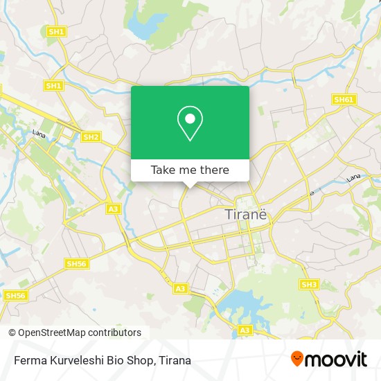 Ferma Kurveleshi Bio Shop χάρτης