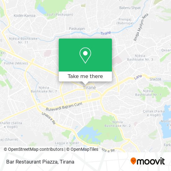 Bar Restaurant Piazza χάρτης