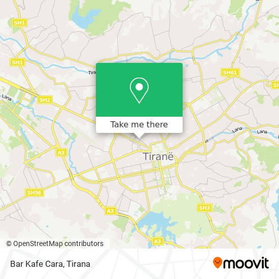 Bar Kafe Cara map