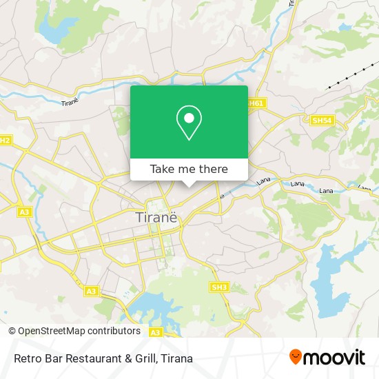 Retro Bar Restaurant & Grill map
