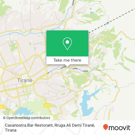 Casanostra Bar Restorant, Rruga Ali Demi Tiranë map