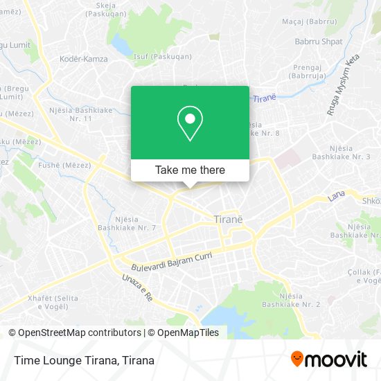 Time Lounge Tirana map