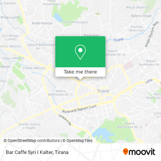 Bar Caffe Syri I Kalter map