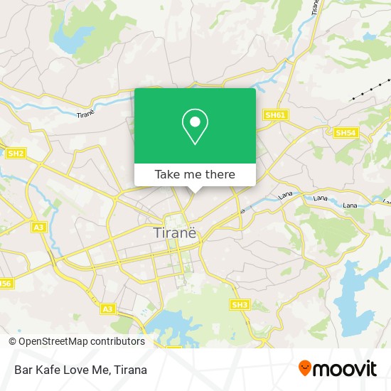 Bar Kafe Love Me map
