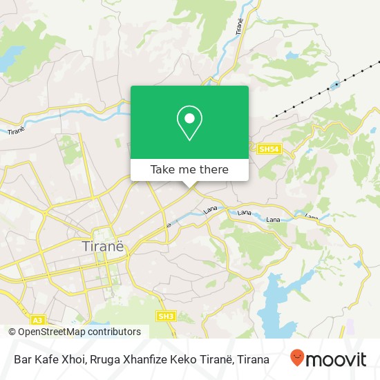 Bar Kafe Xhoi, Rruga Xhanfize Keko Tiranë χάρτης