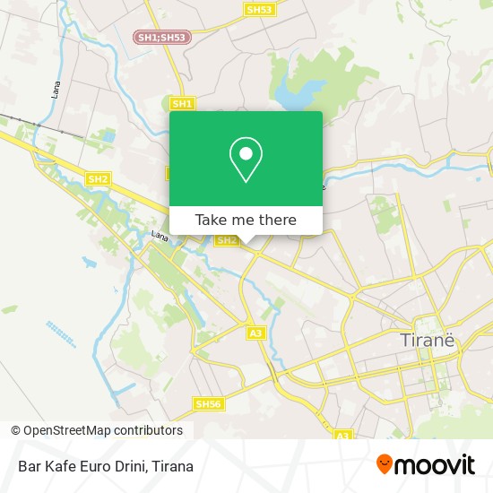 Bar Kafe Euro Drini map