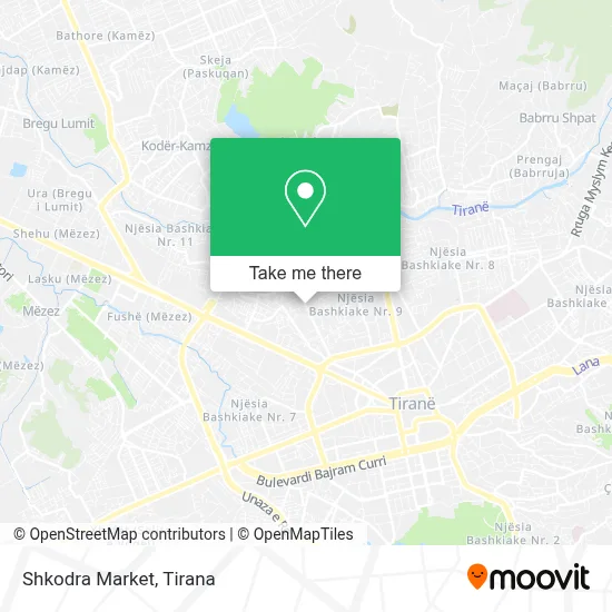 Shkodra Market χάρτης