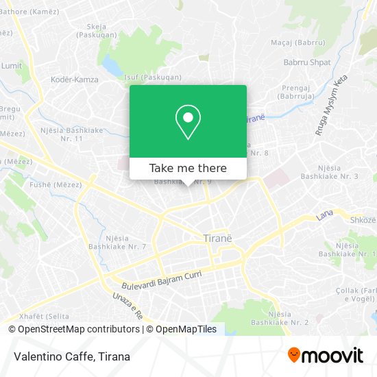 Valentino Caffe χάρτης