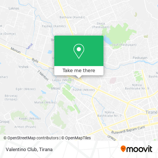 Valentino Club map