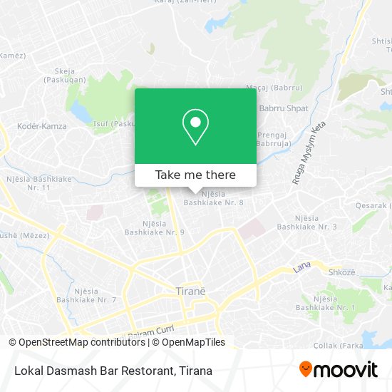 Lokal Dasmash Bar Restorant χάρτης