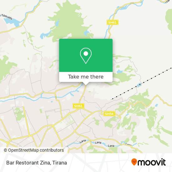 Bar Restorant Zina χάρτης