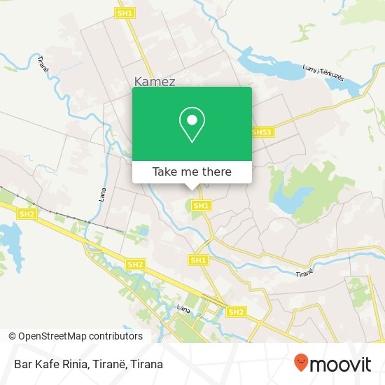 Bar Kafe Rinia, Tiranë map