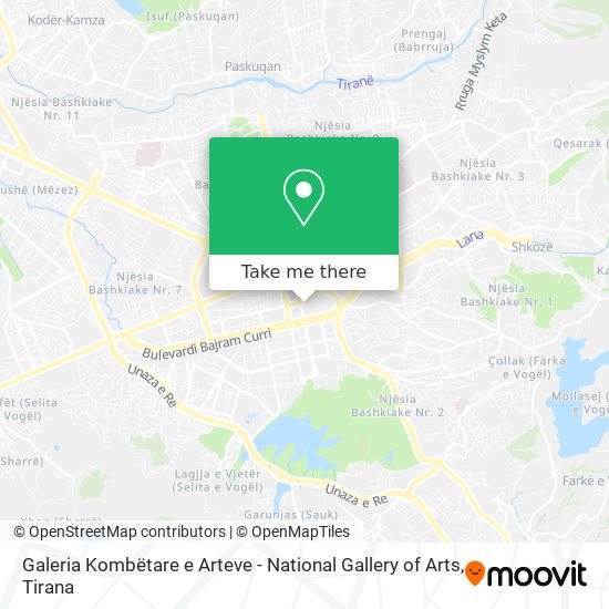 Galeria Kombëtare e Arteve - National Gallery of Arts χάρτης