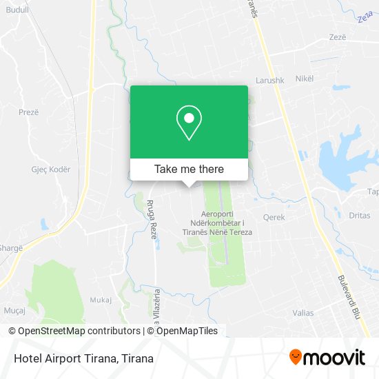 Hotel Airport Tirana χάρτης