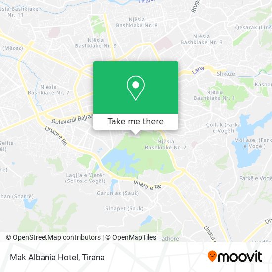 Mak Albania Hotel map