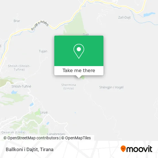 Ballkoni i Dajtit map
