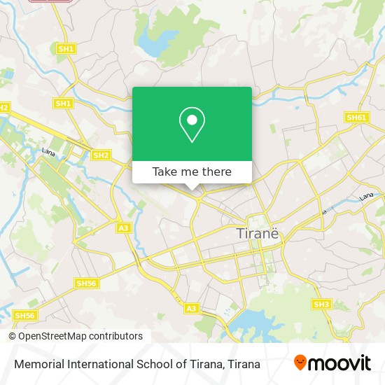 Memorial International School of Tirana map