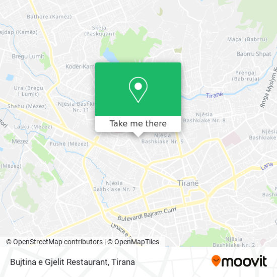 Bujtina e Gjelit Restaurant map
