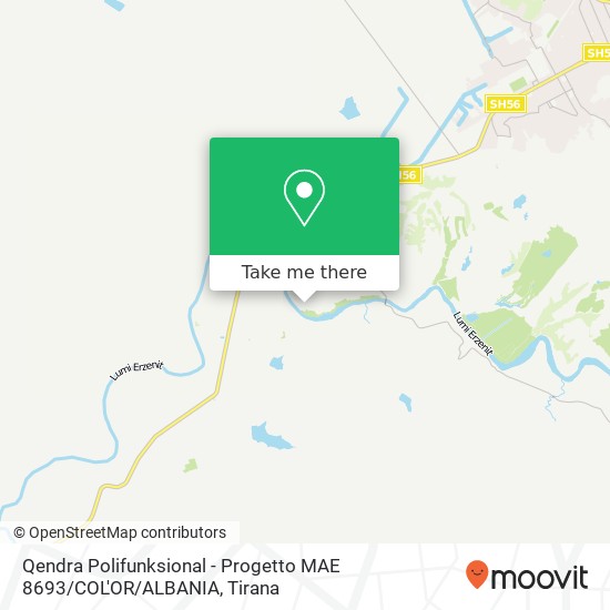 Qendra Polifunksional - Progetto MAE 8693 / COL'OR / ALBANIA χάρτης