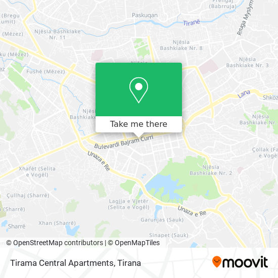 Tirama Central Apartments map