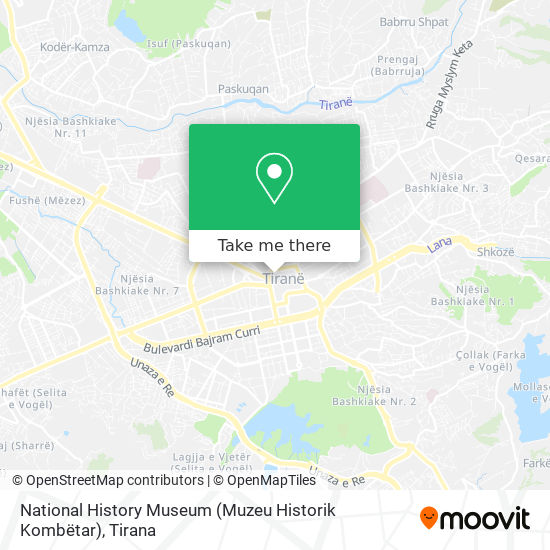 National History Museum (Muzeu Historik Kombëtar) χάρτης