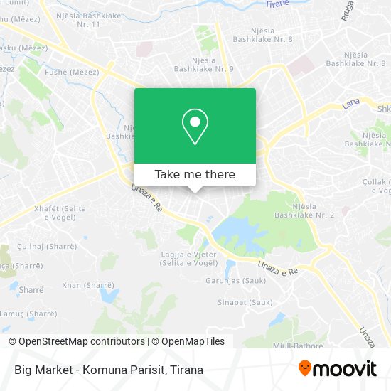 Big Market - Komuna Parisit map