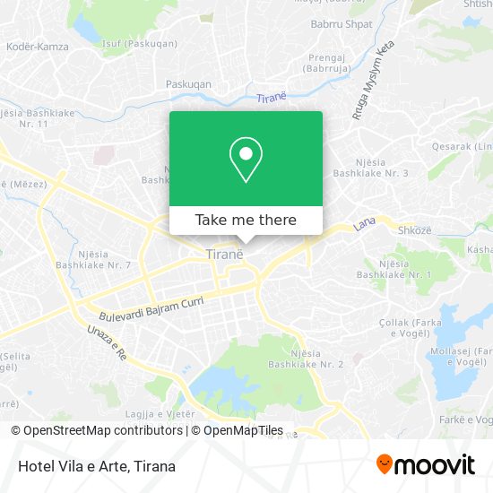 Hotel Vila e Arte map