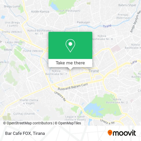 Bar Cafe FOX map