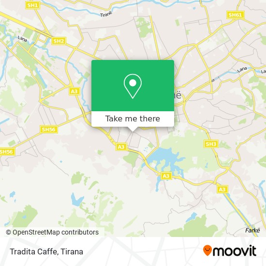 Tradita Caffe map