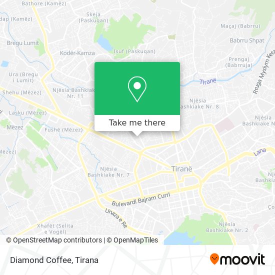 Diamond Coffee map