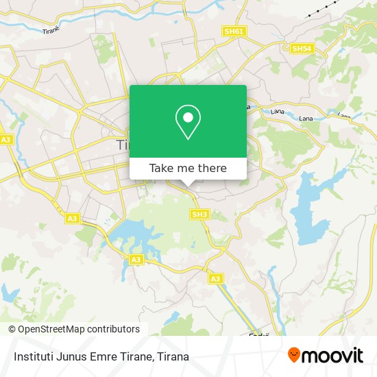 Instituti Junus Emre Tirane map