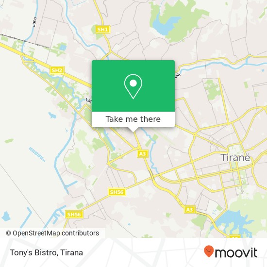 Tony's Bistro map