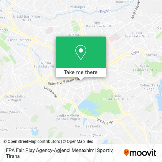 FPA Fair Play Agency-Agjenci Menaxhimi Sportiv map