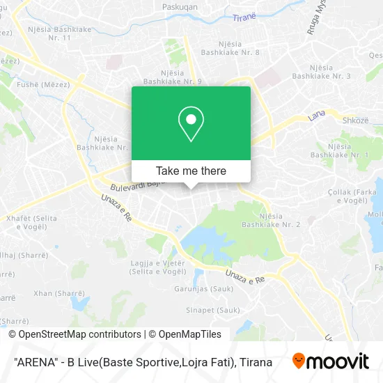 "ARENA" - B Live(Baste Sportive,Lojra Fati) map