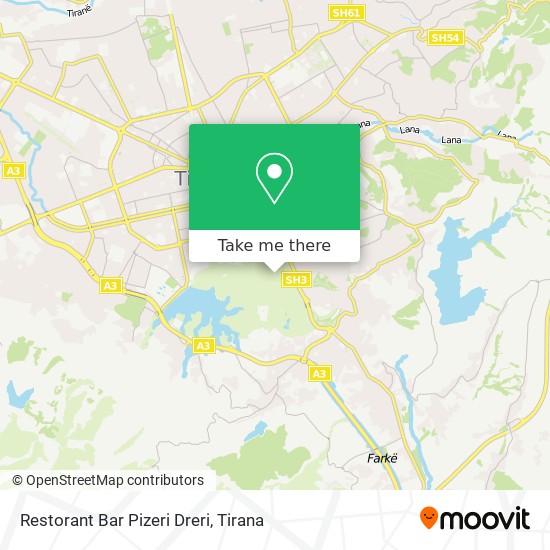 Restorant Bar Pizeri Dreri map