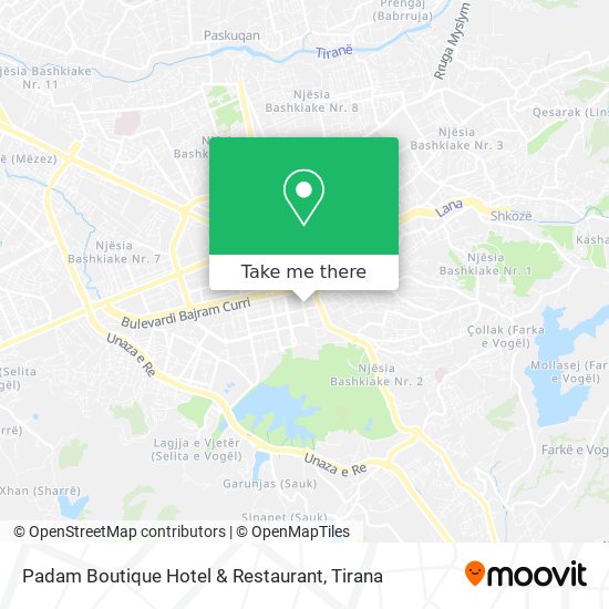 Padam Boutique Hotel & Restaurant χάρτης
