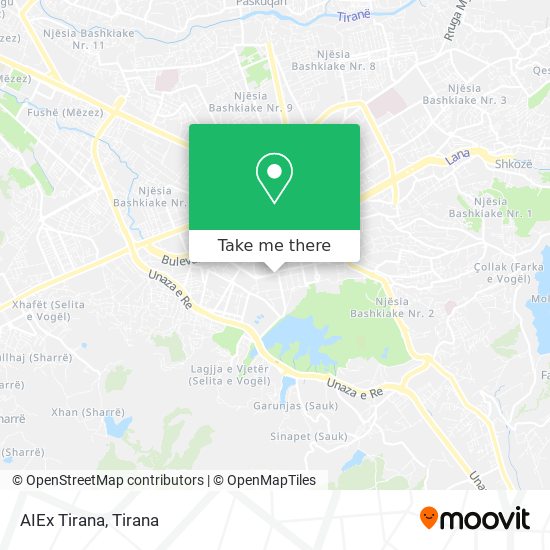 AIEx Tirana map
