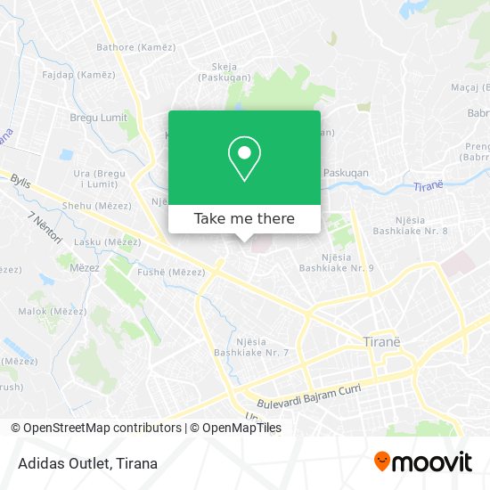 How to get to Adidas Outlet in Tiranë by Bus