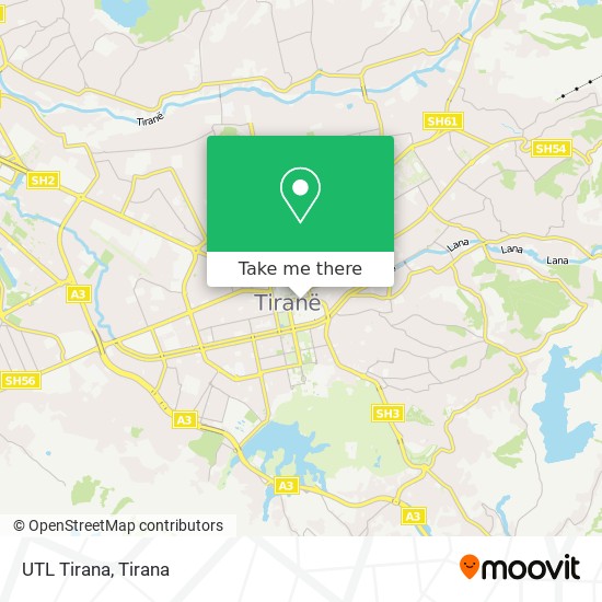 UTL Tirana map