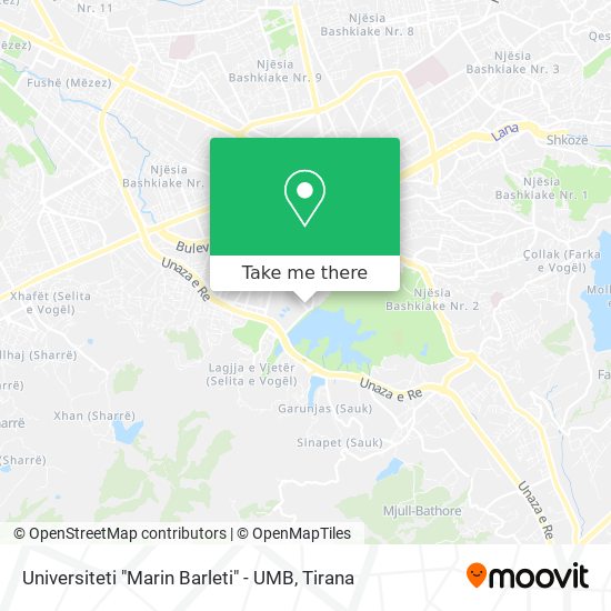 Universiteti "Marin Barleti" - UMB map