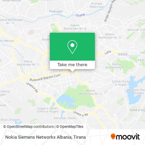 Nokia Siemens Networks Albania map
