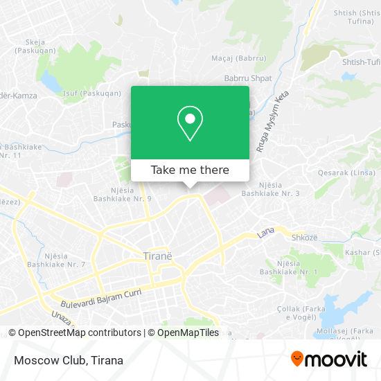 Moscow Club map