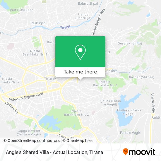 Angie's Shared Villa - Actual Location χάρτης