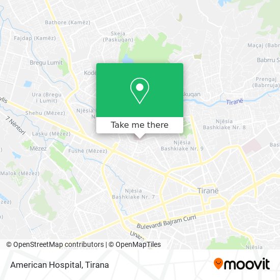 American Hospital χάρτης