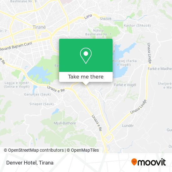 Denver Hotel χάρτης