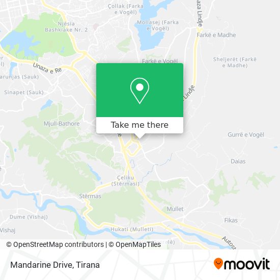 Mandarine Drive map